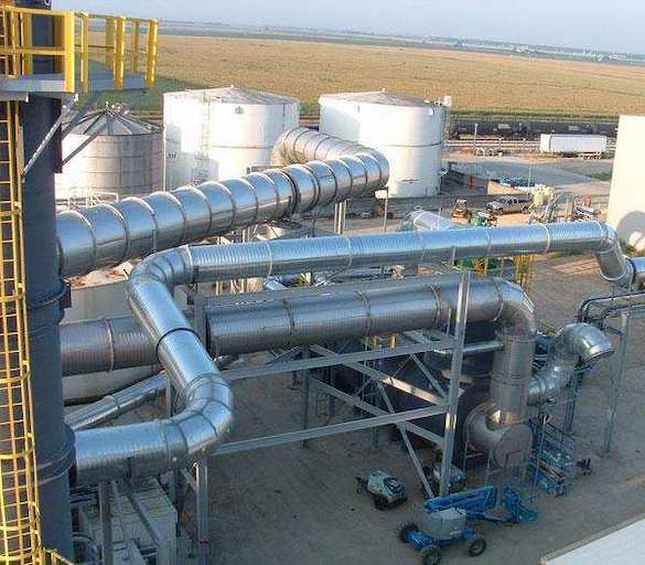 installation of a catalytic oxidizer unit at Ethanol plant in Iowa